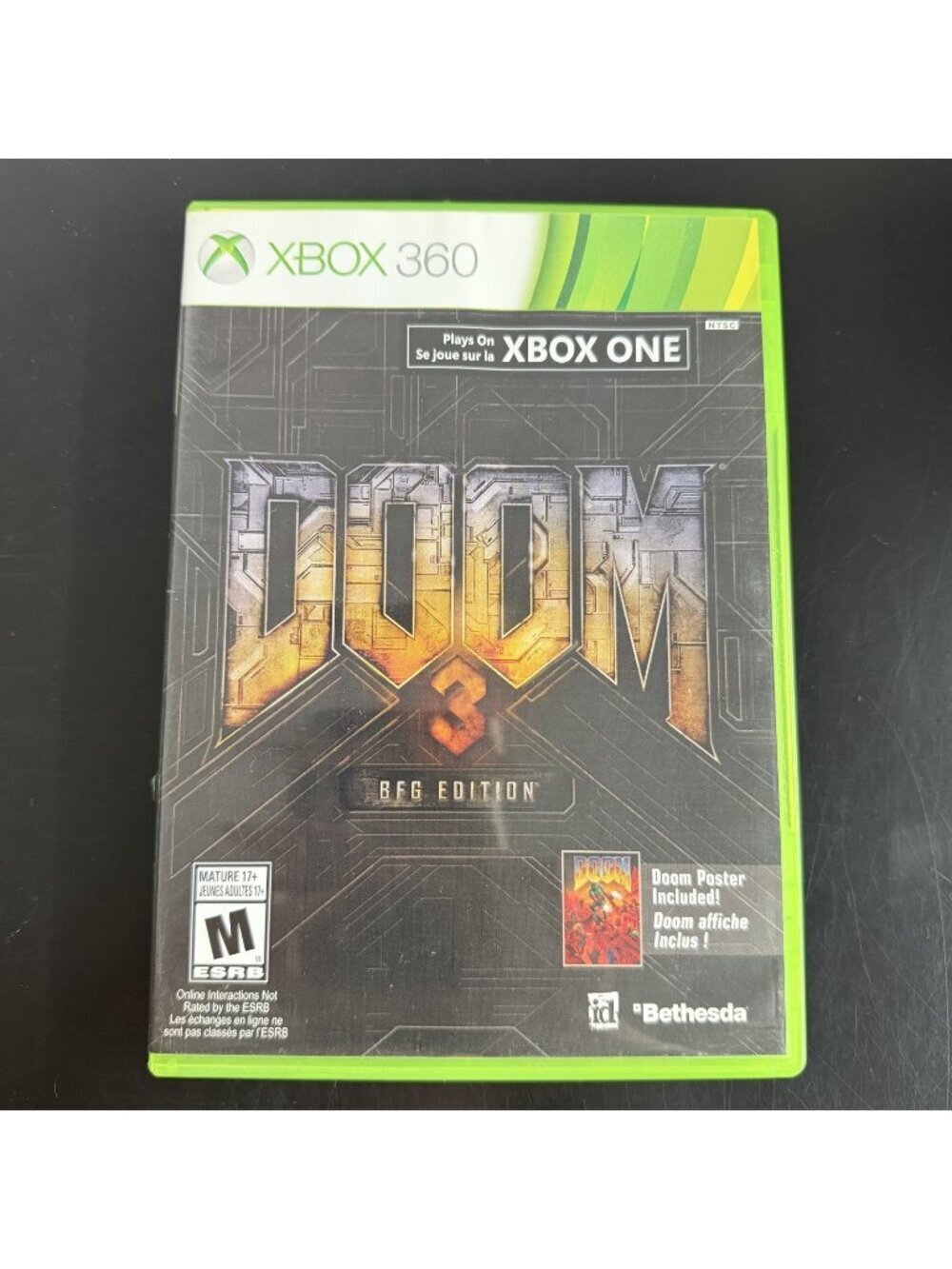 Doom 3 BFG Edition Microsoft Xbox 360 Game - No Manual